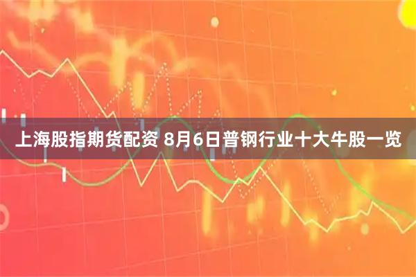 上海股指期货配资 8月6日普钢行业十大牛股一览