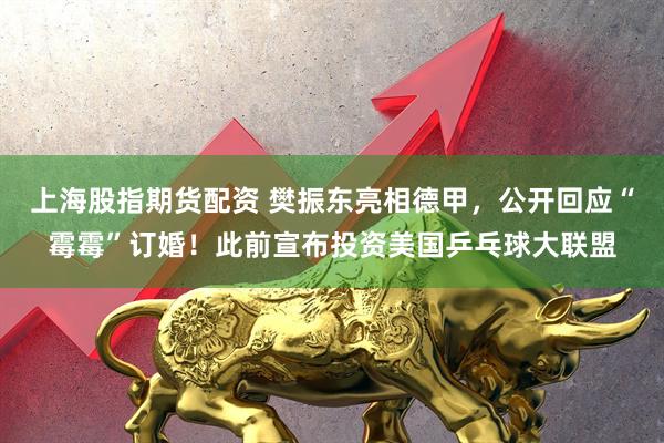 上海股指期货配资 樊振东亮相德甲，公开回应“霉霉”订婚！此前宣布投资美国乒乓球大联盟